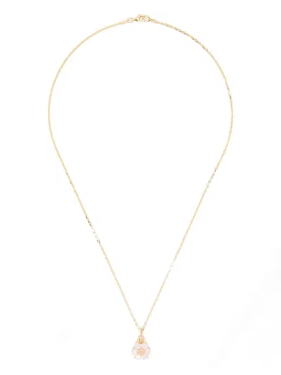 Hatton Labs Flower Pendant Necklace In Gold