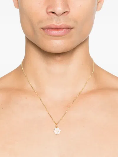 Hatton Labs Flower Pendant Necklace In Gold