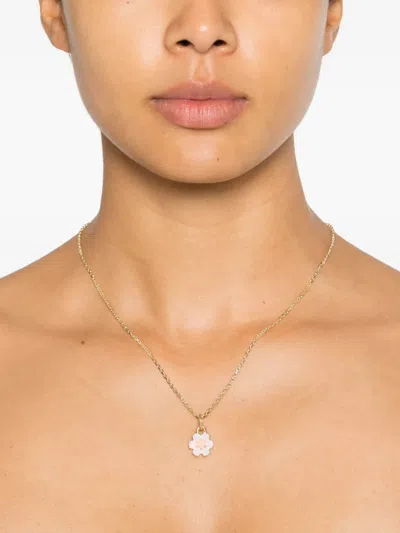 Hatton Labs Flower Pendant Necklace In Gold