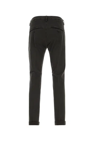 Dondup Logo-trimmed Trousers In Black