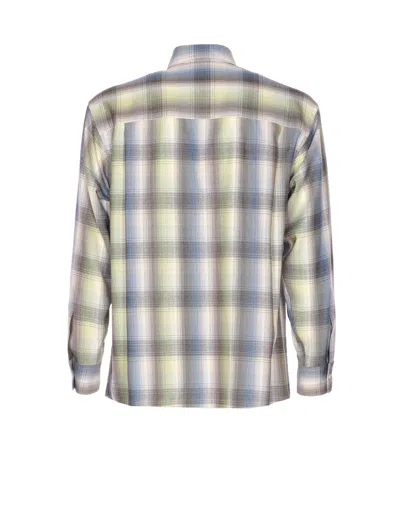 Auralee Long Sleeve Button-down Check Shirt In Multi