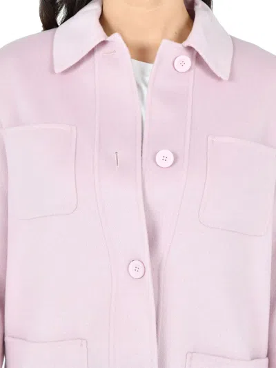 Max Mara Classic Wool-blend Jacket In Pink