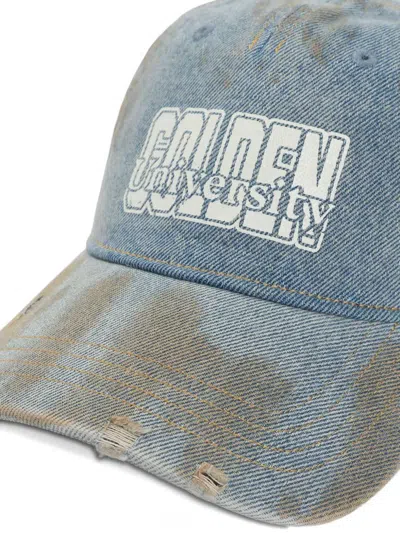 Golden Goose Journey Baseball Cap Accessories In Blue
