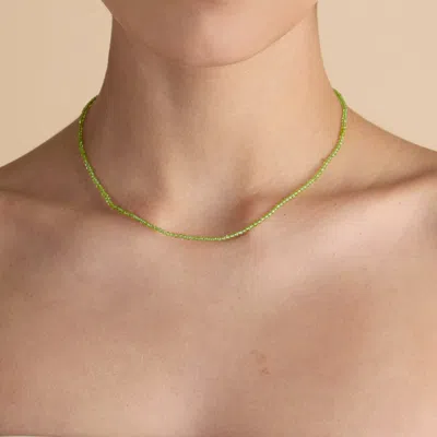 Astrid &amp; Miyu Peridot Beaded Necklace