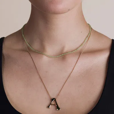 Astrid &amp; Miyu Peridot Beaded Necklace