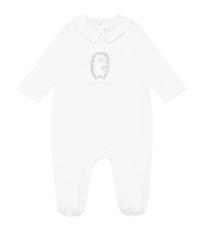 Tartine Et Chocolat Cotton Hedgehog All-in-one In White