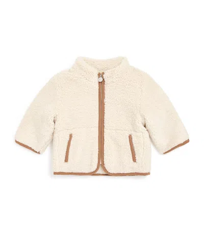 Tartine Et Chocolat Fleece Jacket In Neutral