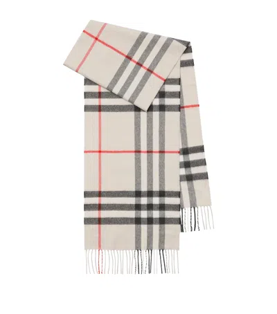 Burberry Cashmere Check Scarf In Multi