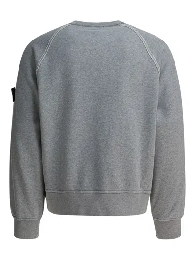 Stone Island Raglan-sleeves Sweatshirt In Gray