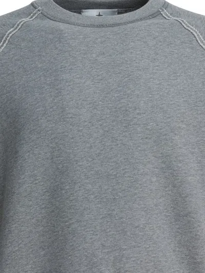 Stone Island Raglan-sleeves Sweatshirt In Gray