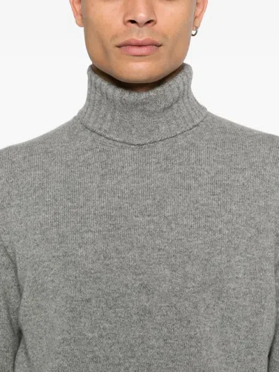 Filippo De Laurentiis Roll-neck Wool Sweater In Gray