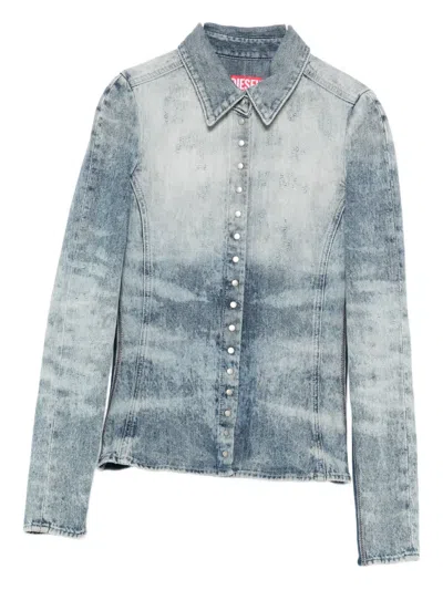 Diesel Buttoned Shirt In Blue