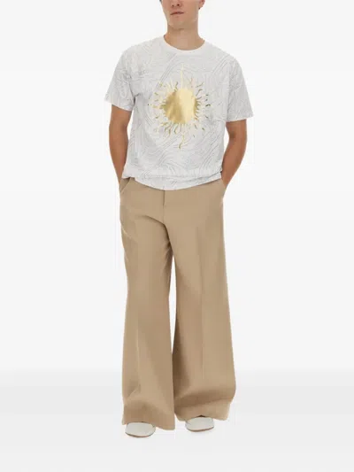 Vivienne Westwood Men's T Shirt With Logo In White