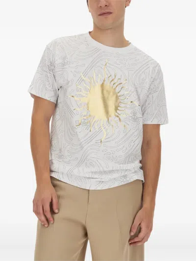 Vivienne Westwood Men's T Shirt With Logo In White