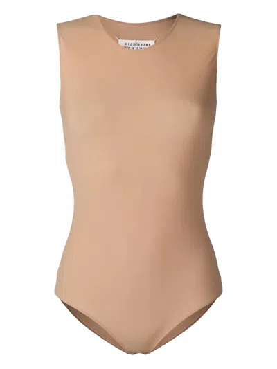 Maison Margiela Sleeveless Bodysuit In Pink