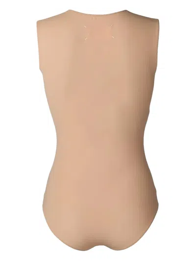 Maison Margiela Sleeveless Bodysuit In Pink