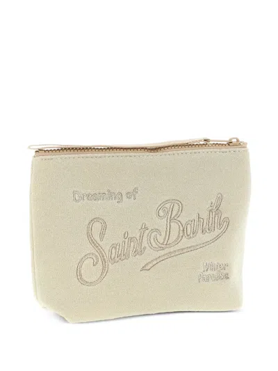 Mc2 Saint Barth Aline Lurex Mini Bag In Neutral