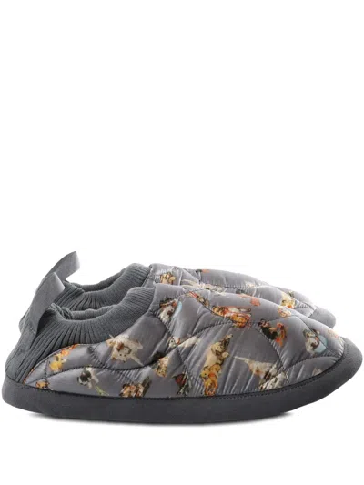 Undercover Quilted Sneakers In Gray