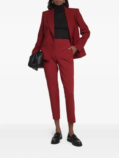 Max Mara Pegno Trousers In Red