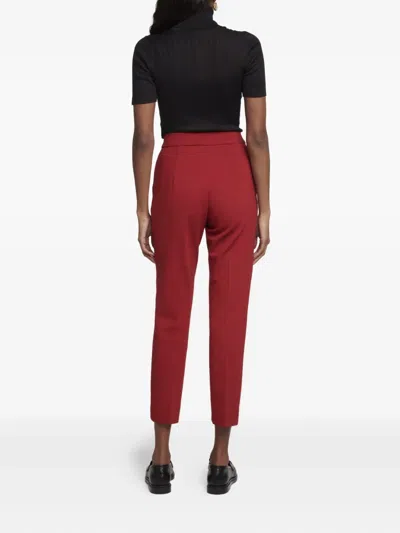 Max Mara Pegno Trousers In Red