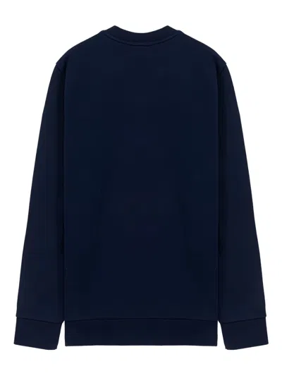 Saint James Logo Crew-neck Sweatshirt In Blue