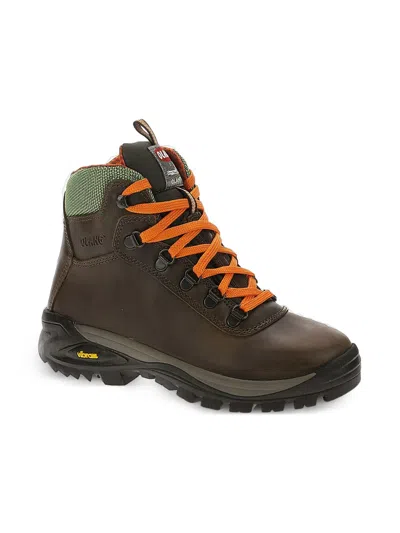 Olang Logan Leather Lace-up Boots In Brown