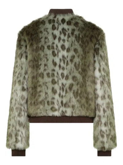 Unreal Fur Foliage Animal-print Jacket In Animal Print