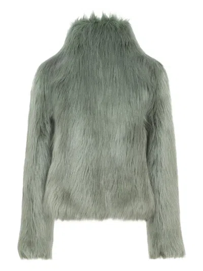 Unreal Fur Delish Jacket In Green