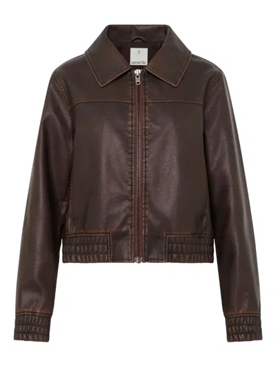 Unreal Fur Game Changer Jacket In Brown