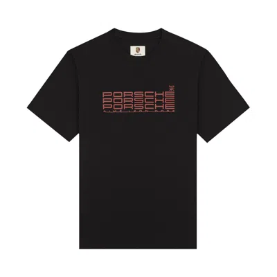 Pre-owned Aimé Leon Dore X Porsche Racing Tee 'jet Black' | Men's Size L