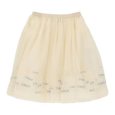 Pre-owned Gucci Yippee Tulle Skirt 'cream' | Kid's Size 36 In White