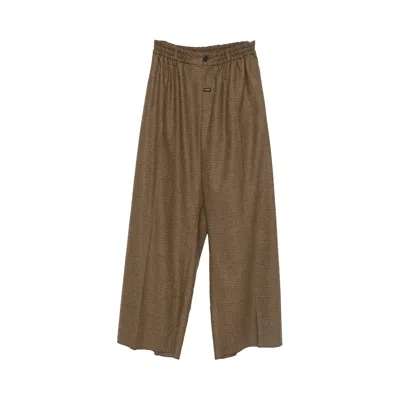 Pre-owned Martine Rose Extreme Wide Leg Tailored Trouser 'brown' | Men's Size 48