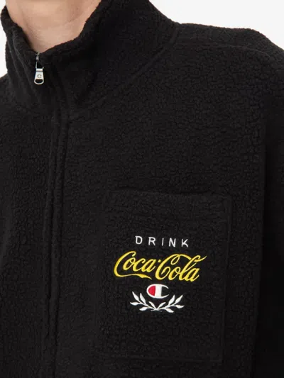 Champion Xcoca Cola Zip-fastening Sweater In Black