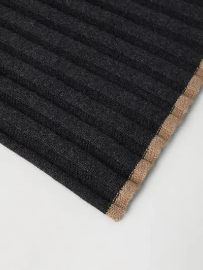 Brunello Cucinelli Men Cashmere Scarf In Black