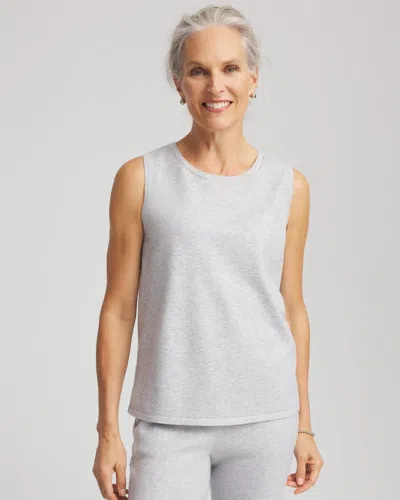 Chico's Luxe Diamante Tank In Gray In Gray