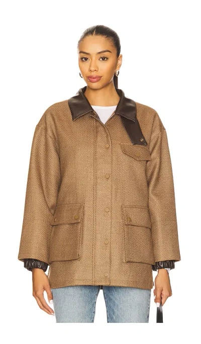Line & Dot Bourbon Jacket In Brown