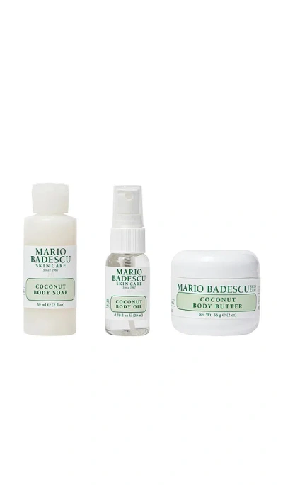 Mario Badescu Coconut Body Travel Trio In Transparent