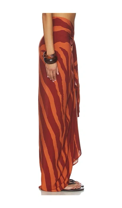 Vix Swimwear Printed Sarong In Multi