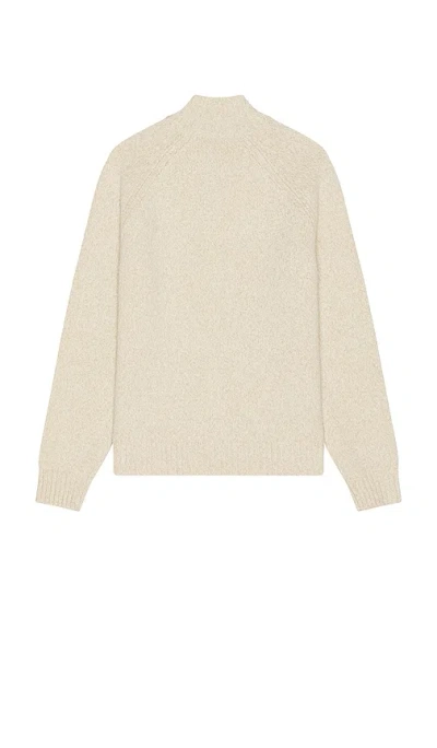 Theory Quarter Zip Soft Twist Sweater In Gray