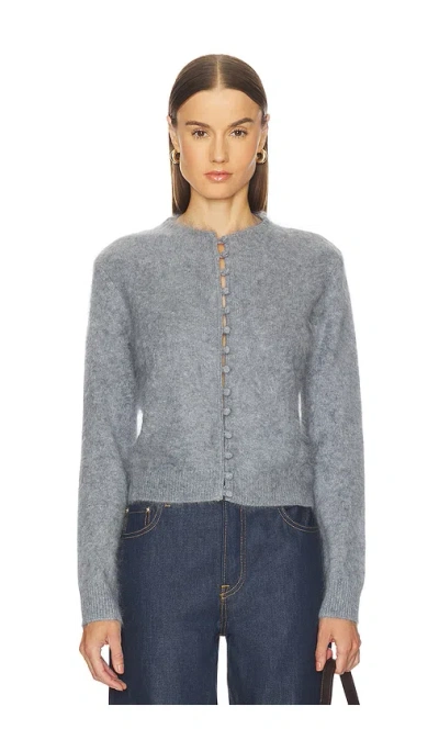 Rag & Bone Jada Brushed Cashmere Cardi In Gray