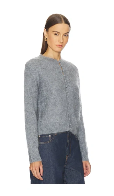 Rag & Bone Jada Brushed Cashmere Cardi In Gray