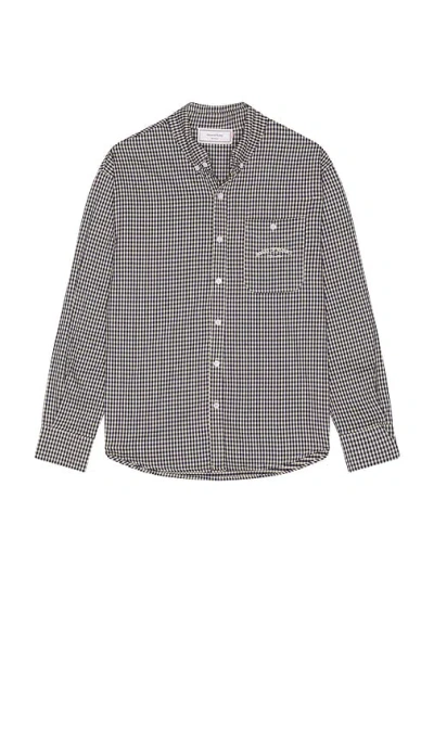 House Of Sunny Gingham-print Shirt In Black