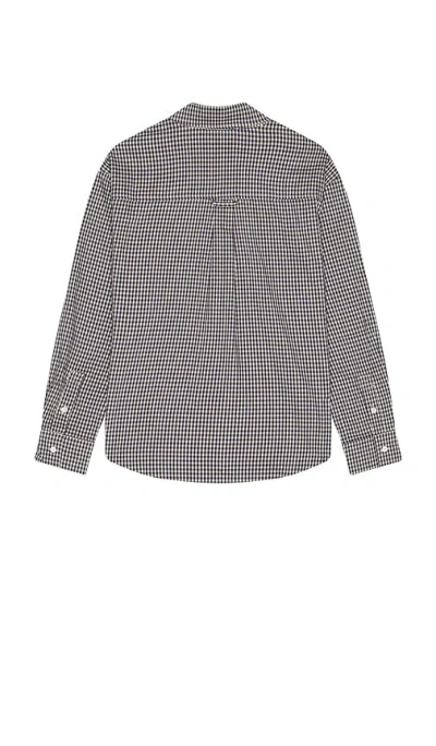 House Of Sunny Gingham-print Shirt In Black