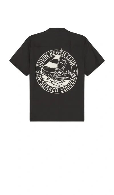 Duvin Design Souvenir Buttonup Shirt In Black
