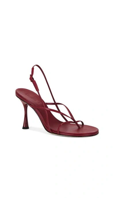 Studio Amelia Wishbone 90 Heel In Burgundy