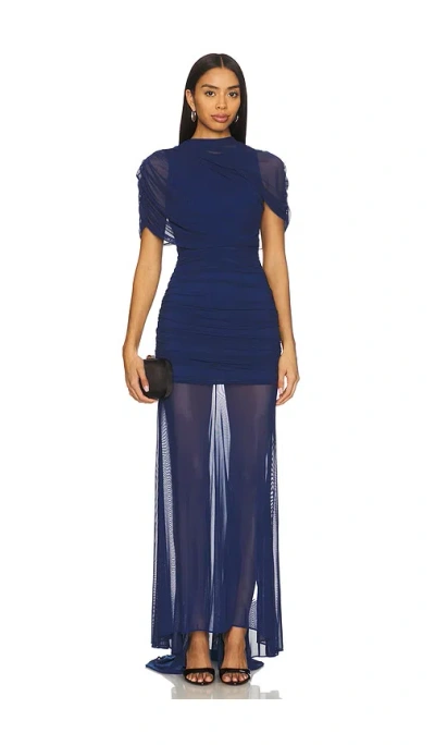 Amanda Uprichard Evianna Gown In Blue