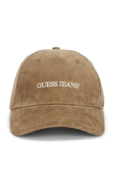 Guess Jeans Corduroy Hat In Brown