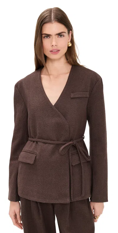 4th & Reckless Luca Jacket Chocolate In Brown