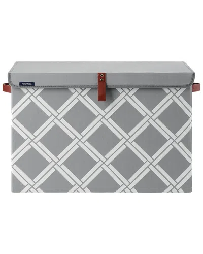 Nautica Folded Large Storage Trunk With Lid In Gray
