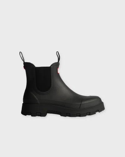 Hunter Boots Unisex Elements Elastic Chelsea In Black